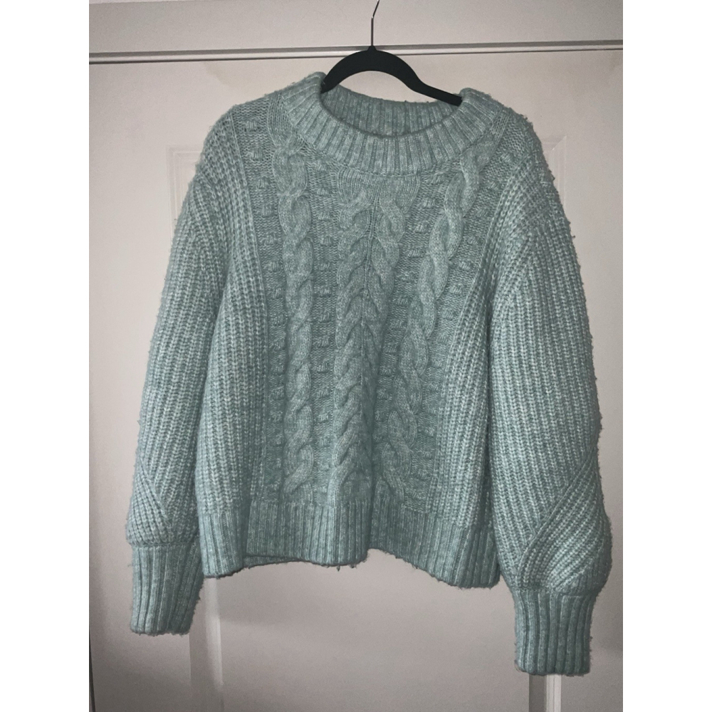 A New Day knit sweater Crewneck Pullover Sweater Large Green